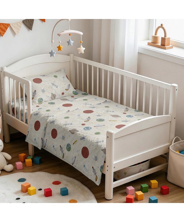 ΣΕΤ ΣΕΝΤΟΝΙΑ ΚΟΥΝΙΑΣ PLANETS PRIME LINE BABY (120X170) Βρεφικά Σετ Σεντόνια