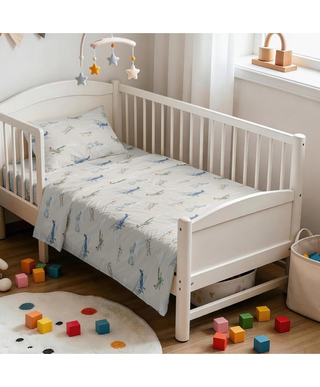 ΣΕΤ ΣΕΝΤΟΝΙΑ ΚΟΥΝΙΑΣ AIRCRAFT PRIME LINE BABY (120X170) Βρεφικά Σετ Σεντόνια