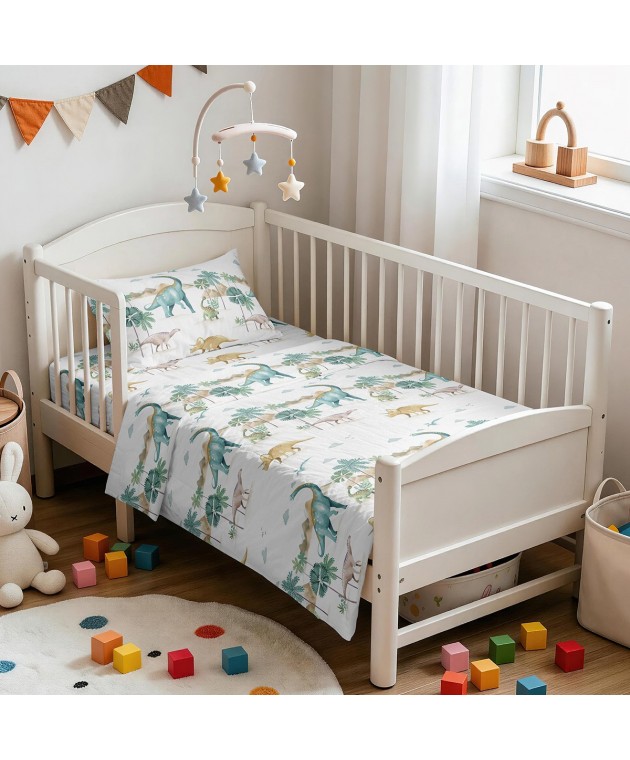 ΣΕΤ ΣΕΝΤΟΝΙΑ ΚΟΥΝΙΑΣ DINOSAUR PRIME LINE BABY (120X170) Βρεφικά Σετ Σεντόνια