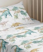 ΣΕΤ ΣΕΝΤΟΝΙΑ ΚΟΥΝΙΑΣ (Λ) DINOSAUR PRIME LINE BABY (70Χ140+17) Βρεφικά Σετ Σεντόνια