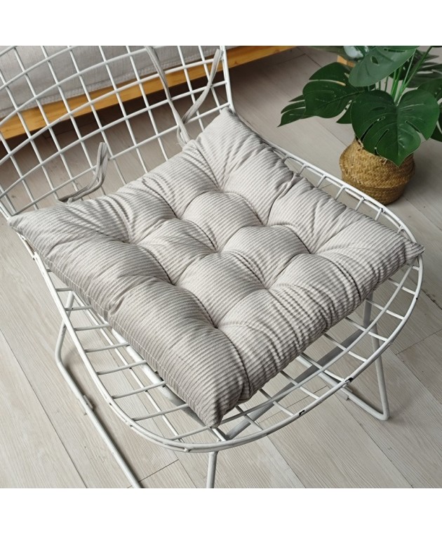 ΜΑΞΙΛΑΡΙ ΚΑΡΕΚΛΑΣ CORD LIGHT GREY (40X40) Μαξιλάρια Kαρέκλας