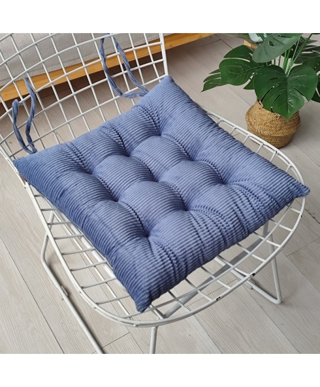 ΜΑΞΙΛΑΡΙ ΚΑΡΕΚΛΑΣ CORD BLUE (40X40) Μαξιλάρια Kαρέκλας