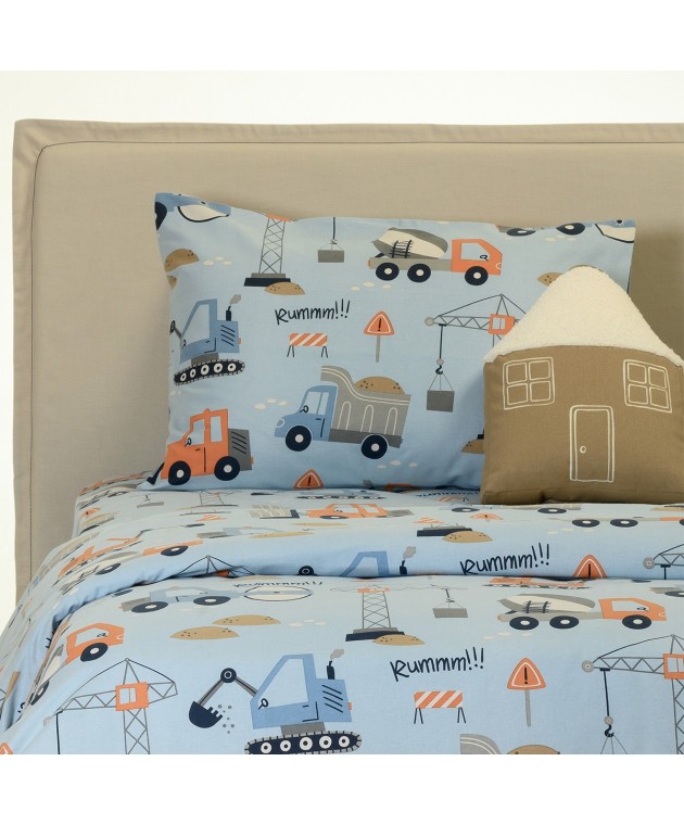 ΣΕΤ ΜΑΞΙΛΑΡΟΘΗΚΕΣ ΦΑΝΕΛΕΝΙΕΣ BOB BLUE (53X72) WINTER LINE KIDS