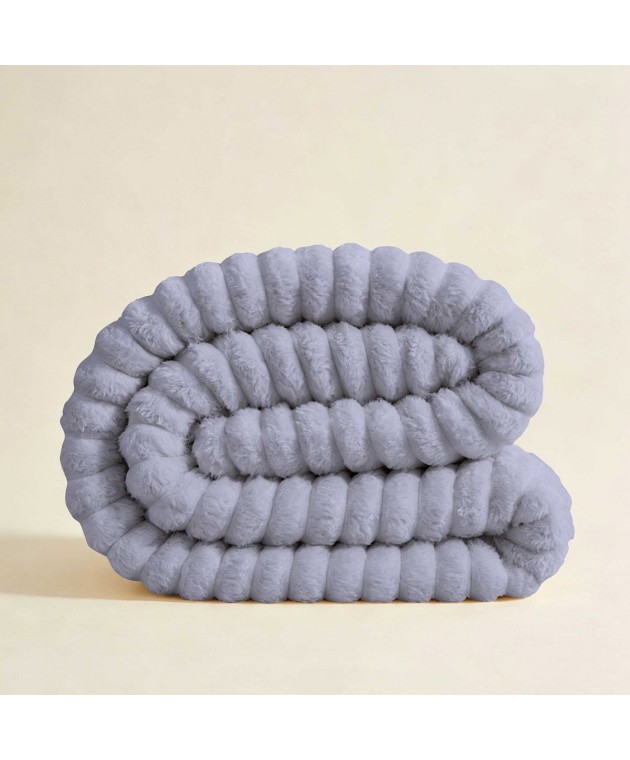 ΓΟΥΝΙΝΗ ΚΟΥΒΕΡΤΑ ΚΑΝΑΠΕ PERSA GREY/LILAC (100X150) Κουβέρτες Kαναπέ