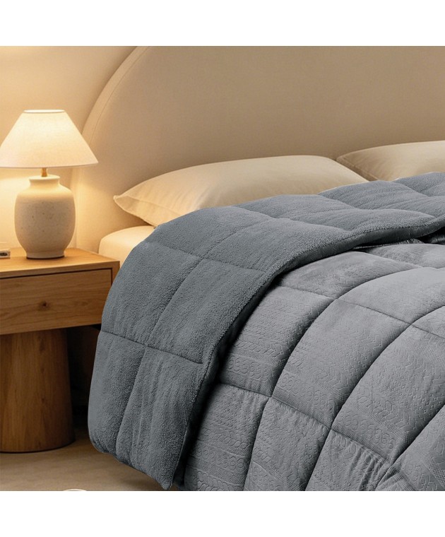 ΚΟΥΒΕΡΤΟΠΑΠΛΩΜΑ KING SIZE SHELBY GREY (240X260) Κουβερτοπάπλωμα  king size