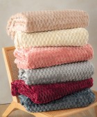 Κουβέρτα Fleece 160x220 ASTER WINE Κουβέρτες Fleece Μονές