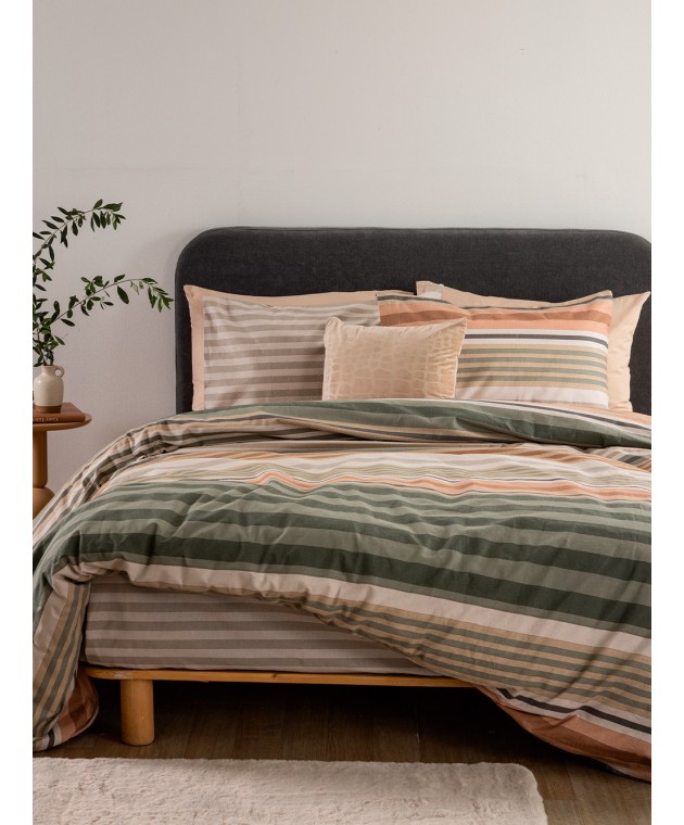 Σετ Μονά Σεντόνια Flannel Beauty 110Χ200+32 FB0244 Με Λάστιχο Σεντόνια Φανελένια Μονά