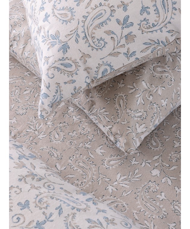 Σετ Μονά Σεντόνια Flannel Beauty 110Χ200+32 FB0246 Με Λάστιχο Σεντόνια Φανελένια Μονά
