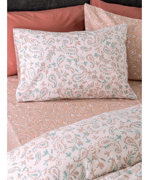Σετ Σεντόνια Υπέρδιπλα Flannel Beauty 240x265 FB0247 Χωρίς Λάστιχο Σεντόνια Φανελένια Υπέρδιπλα