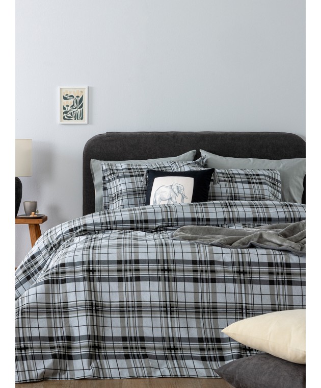 Σετ Σεντόνια Υπέρδιπλα Flannel Beauty 170Χ200+32 FB0249 Με Λάστιχο Σεντόνια Φανελένια Υπέρδιπλα