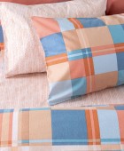 Σετ Μονά Σεντόνια Flannel Beauty 110Χ200+32 FB0250 Με Λάστιχο Σεντόνια Φανελένια Μονά