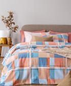 Σετ Μονά Σεντόνια Flannel Beauty 110Χ200+32 FB0250 Με Λάστιχο Σεντόνια Φανελένια Μονά