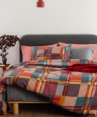 Σετ Σεντόνια Υπέρδιπλα Flannel Beauty 240x265 FB0251 Χωρίς Λάστιχο Σεντόνια Φανελένια Υπέρδιπλα