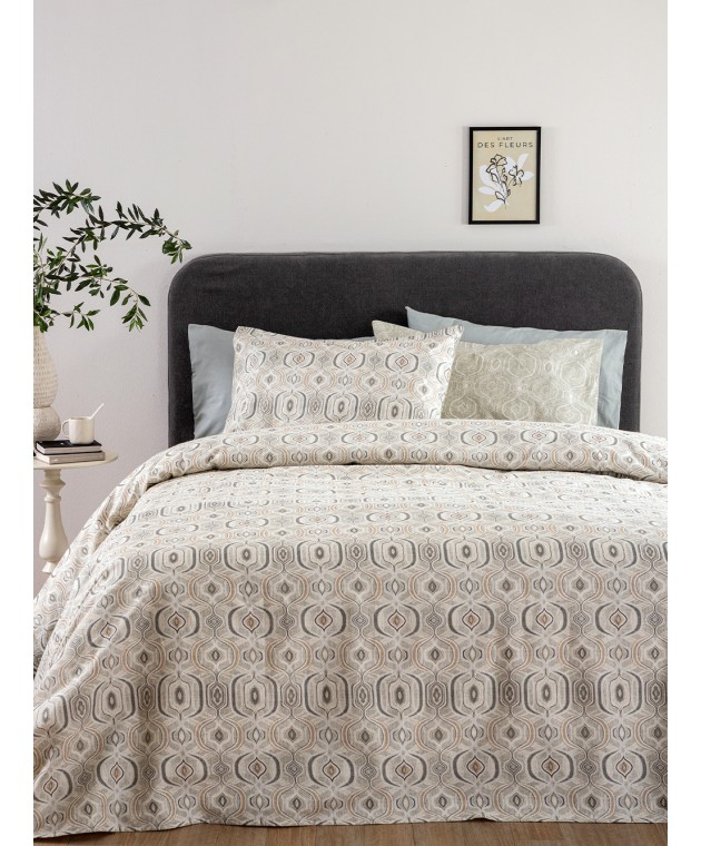 Σετ Σεντόνια Υπέρδιπλα Flannel Beauty 240x265 FB0252 Χωρίς Λάστιχο Σεντόνια Φανελένια Υπέρδιπλα