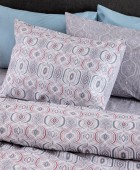 Σετ Παπλωματοθήκη Υπέρδιπλη Flannel Beauty 240x250 FB0253 Παπλωματοθήκες Υπέρδιπλες Φανελένιες