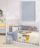 DAS BABY ΣΕΤ ΣΕΝΤΟΝΙΑ ΚΟΥΝΙΑΣ SMILE DIGITAL 4850 ΓΚΡΙ, ΩΧΡΑ 125Χ170 Βρεφικά Σετ Σεντόνια