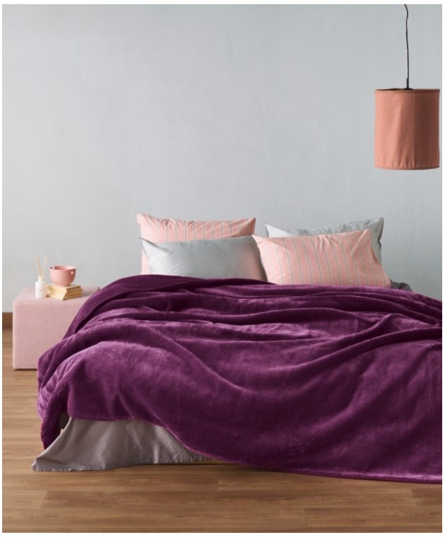 BELLA 05 ΚΟΥΒΕΡΤΑ.ΗΜΙΔΙΠΛΗ 180X220 Κουβέρτες Βελουτέ Ημίδιπλες