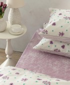 Σετ Μονά Σεντόνια Fashion Life 110x200+32 FL6313 Με Λάστιχο Σεντόνια Μονά