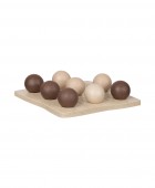 ESTIA ΔΙΑΚΟΣΜΗΤΙΚΗ ΤΡΙΛΙΖΑ NYRA 20.5x20.5x5cm ΛΕΥΚΗ ΜΑΥΡΗ