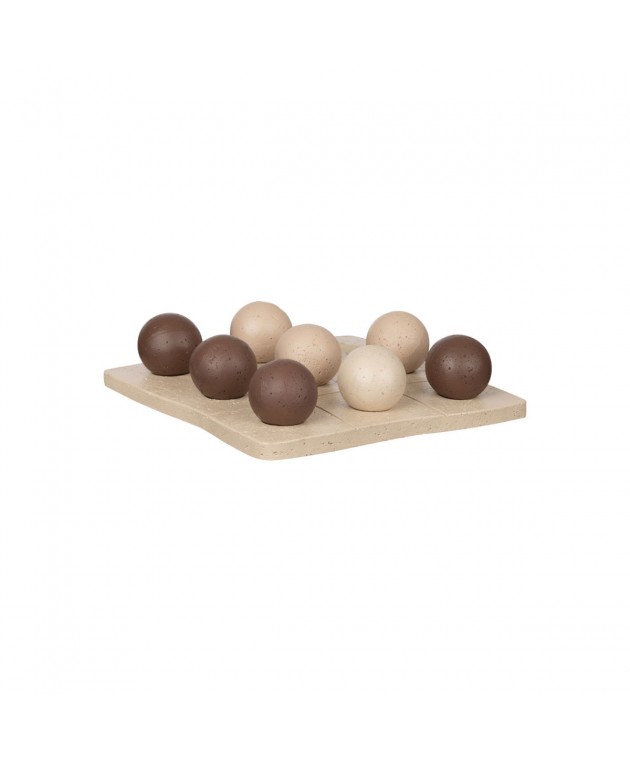 ESTIA ΔΙΑΚΟΣΜΗΤΙΚΗ ΤΡΙΛΙΖΑ NYRA 20.5x20.5x5cm ΛΕΥΚΗ ΜΑΥΡΗ