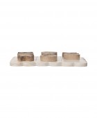 ESTIA ΔΙΑΚΟΣΜΗΤΙΚΗ ΤΡΙΛΙΖΑ XO NYRA 22.6x22.6x3cm