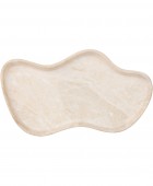 ESTIA ΔΙΣΚΟΣ CLAYRA CLOUDY ΜΕ ΕΦΕ ΜΑΡΜΑΡΟΥ ΚΕΡΑΜΙΚΟΣ 29x16x2.5cm IVORY
