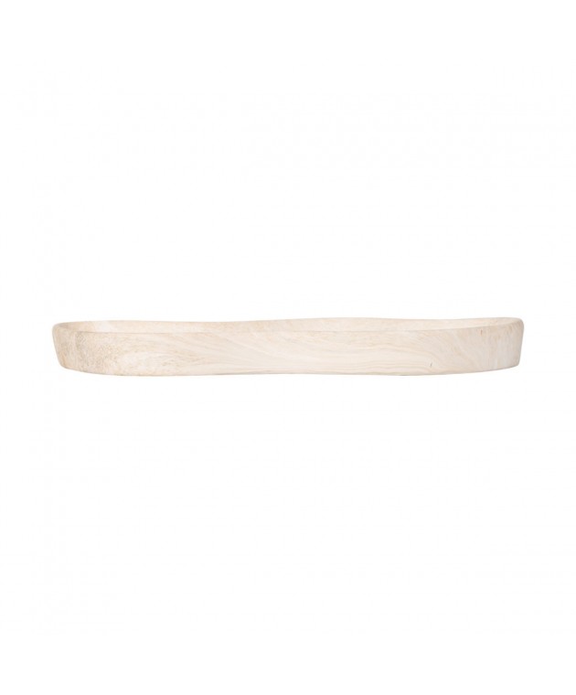 ESTIA ΔΙΣΚΟΣ CLAYRA CLOUDY ΜΕ ΕΦΕ ΜΑΡΜΑΡΟΥ ΚΕΡΑΜΙΚΟΣ 29x16x2.5cm IVORY