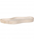 ESTIA ΔΙΣΚΟΣ CLAYRA CLOUDY ΜΕ ΕΦΕ ΜΑΡΜΑΡΟΥ ΚΕΡΑΜΙΚΟΣ 29x16x2.5cm IVORY