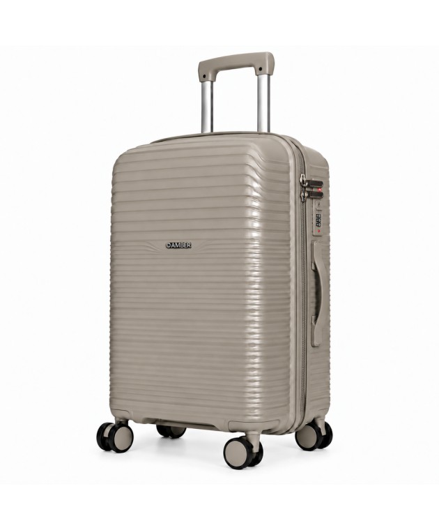 Βαλίτσα Μεγάλη Με Προέκταση AMBER AM1020 (75x48x30-35 cm) Μπεζ