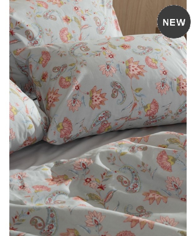  Σετ Σεντόνια Cotton Feelings 2068 Grey Υπέρδιπλα (235×270), SUNSHINE HOME Σεντόνια Υπέρδιπλα