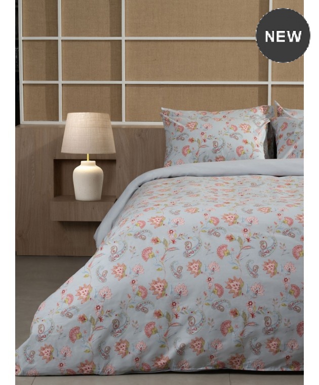  Σετ Σεντόνια Cotton Feelings 2068 Grey Υπέρδιπλα (235×270), SUNSHINE HOME Σεντόνια Υπέρδιπλα