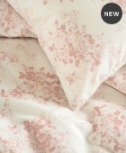 Σετ παπλωματοθήκη μονή (160Χ250) GARDENIA PINK, RYTHMOS HOME Παπλωματοθήκες Μονές