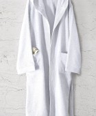 Μπουρνούζι με κουκούλα AMADEUS WHITE (M), RYTHMOS HOME Μπουρνούζια