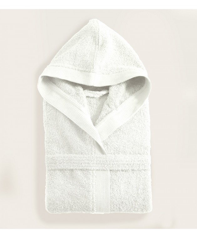 Μπουρνούζι με κουκούλα AMADEUS WHITE (M), RYTHMOS HOME Μπουρνούζια