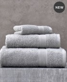 Σετ πετσέτες 3 τεμ. ILLUSION SILVER, RYTHMOS HOME Σετ πετσέτες Mπάνιου
