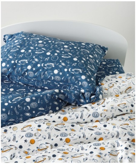 Παιδικό Κουβερλί Μονό Kentia Garnet White-Blue 160x240