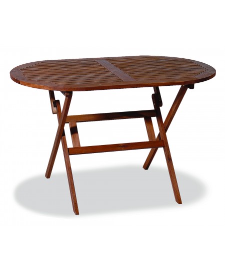 Ξύλινο ,Οβάλ Πτυσσόμενο Τραπέζι Acacia 120 x 70 x 72(h)cm