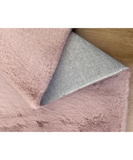 Χαλιά Σετ Κρεβατοκάμαρας 3 Τεμ Γουνάκι Felicity Blush Pink