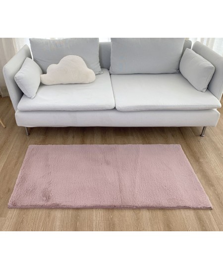 Χαλιά Σετ Κρεβατοκάμαρας 3 Τεμ Γουνάκι Felicity Blush Pink
