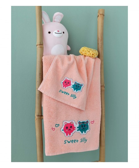  Σετ Παιδικές Πετσέτες Μπάνιου (2τμχ) Kids Bath SWEETSILLY, PALAMAIKI