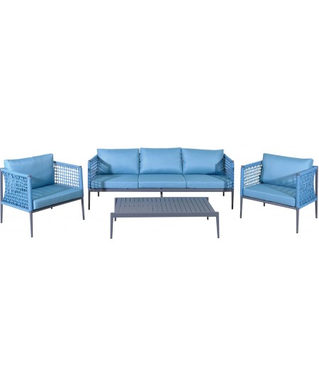 HAWAII Καθιστικό Σέτ Αλουμινίου ,4 Τεμαχίων