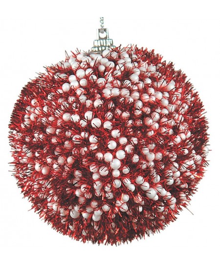 Πλαστική Χριστουγεννιάτικη Μπάλα 10cm Σετ 6 τεμ.