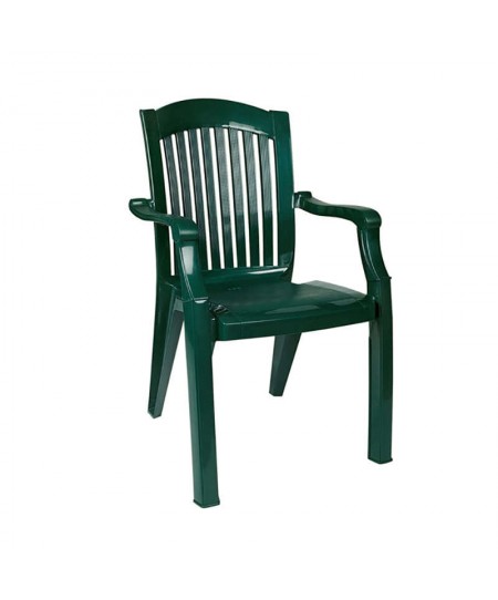 Πολυθρόνα πλαστική STAR GREEN, SIESTA