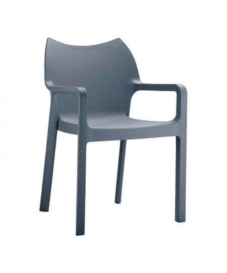Πολυθρόνα DIVA DARK GREY, SIESTA
