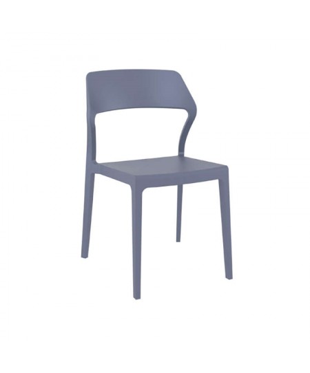 Καρέκλα SNOW DARK GREY, SIESTA