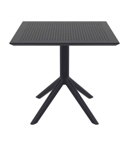 ΣΚΑΙ ΤΡΑΠΕΖΙ 80X80X74εκ. BLACK ΠΟΛ/ΝΙΟΥ