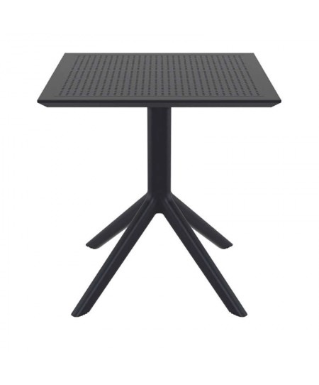 ΣΚΑΙ ΤΡΑΠΕΖΙ 70X70X74εκ. BLACK ΠΟΛ/ΝΙΟΥ