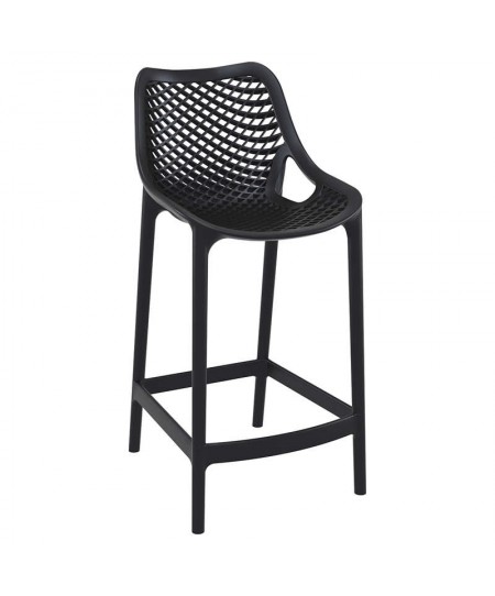 Σκαμπό (65εκ.) AIR BLACK, SIESTA