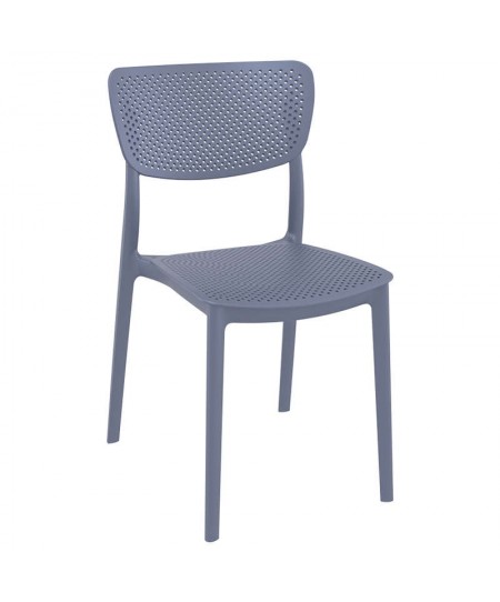 Καρέκλα LUCY DARK GREY, SIESTA