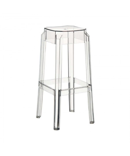 Σκαμπώ (75εκ.) FOX 75 CLEAR TRANSPARENT, SIESTA